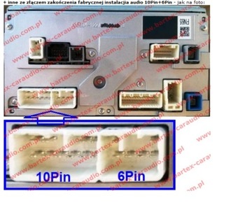 ISO АДАПТЕР TOYOTA AVENSIS COROLLA YARIS