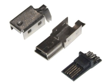 Wtyk mini USB 5p