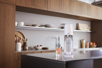 САТУРАТОР SODASTREAM TERRA СИФОН ДЛЯ ВОДЫ | 3x БУТЫЛКА ОБЪЕМОМ 1 Л + 2 КАРТРИДЖА + СОЛОМОЧКА