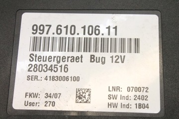 99761010611 JINÉ MODUL 2.7 180 2007 PORSCHE BOXER (987)
