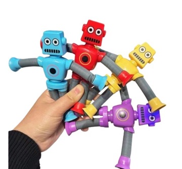 Teleskopowa Przyssawka Robot Zabawka Sensoryczna Idealna Dla Małych Dzieci