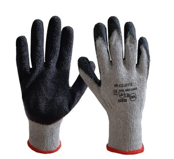 RĘKAWICE ROBOCZE HAND FLEX BLACK MOCNE 10