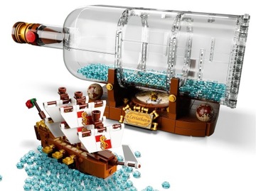 LEGO IDEAS КОРАБЛЬ В БУТЫЛКЕ 92177 ПАРУСНЫЙ КОРАБЛЬ РАФАНДЫНКА