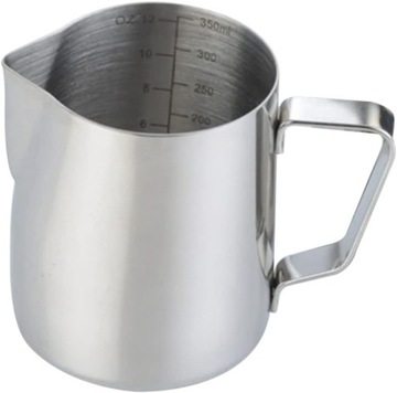 KUBEK DO SPIENIANIA MLEKA METALOWY 350 ML