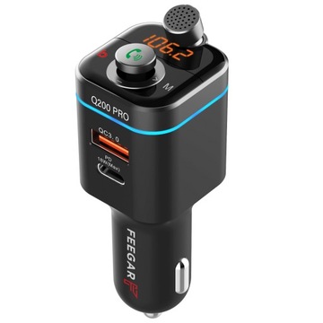FM-передатчик FEEGAR Q200 Pro QC4.0 с усилением басов 42 Вт