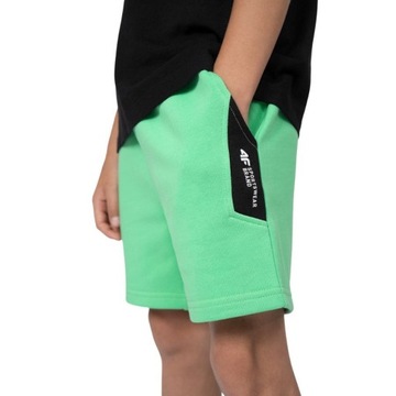 KRÓTKIE SPODENKI CHŁOPIĘCE 4F SZORTY DRESOWE SPORT