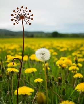 Стильный ЦВЕТОЧНЫЙ САД ЦВЕТОЧНЫЙ ВАЗ, украшение красивый польский одуванчик 120см
