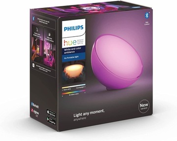 Настольная лампа Philips Hue Go белая, мощность до 6 Вт.