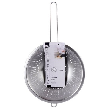 КУХОННЫЙ дуршлаг, нержавеющая сталь, дуршлаг, ситечко, с ручкой, 24 см