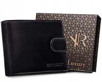 Rovicky portfel skóra naturalna czarny R-RM-11L-GCL BLACK - mężczyzna