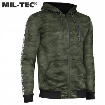 Bluza dresowa treningowa sportowa moro z kapturem Mil-Tec Woodland L