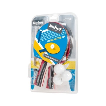 Набор ракеток для настольного тенниса с сеткой REBEL ACTIVE.