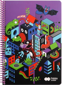 Kołozeszyt kratka HAPPY COLOR ME&CITY 1 A4/80K