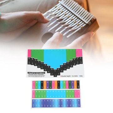 Красочные наклейки со шкалой Калимбы