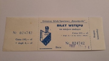 SZOMBIERKI BYTOM - POGOŃ SZCZECIN 24-10-1987