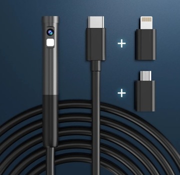 ЭНДОСКОПНАЯ КАМЕРА ДЛЯ ПРОВЕРКИ 2M USB C ПРИЛОЖЕНИЕ ДЛЯ ТЕЛЕФОНА HD ДВЕ КАМЕРЫ