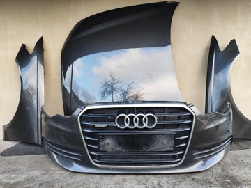AUDI A6 C7 ZDERZAK PRZÓD PRZEDNI LX7U