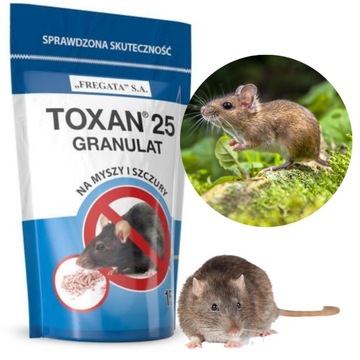 Trutka myszy szczury Toxan Granulat 150g