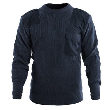 Sweter Bluza Golf wojskowy ciepły Mil-Tec Pullover Bundeswehry Granatowy 54