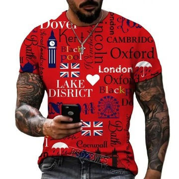 Czterolistna koniczyna męska T-shirt z nadrukiem k