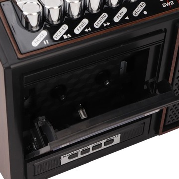 КАССЕТНЫЙ ПРОИГРЫВАТЕЛЬ WALKMAN РЕТРО КОНВЕРТЕР, КОРИЧНЕВЫЙ