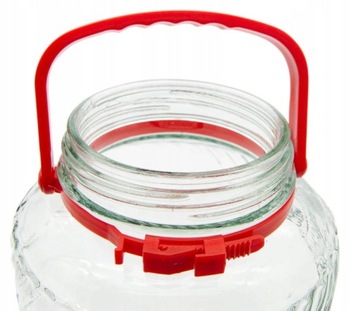 СТЕКЛЯННАЯ БАНКА 3 Л БАНКА С КРЫШКОЙ И РУЧКОЙ ДЛЯ СБОРКИ КОНТЕЙНЕРА