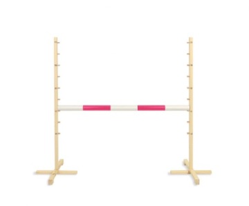 Перешкода для стрибків для Hobby Horse 160 см, h-120 см, колода рожева
