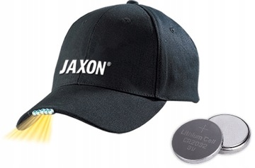 CZAPKA Z LATARKĄ LED W DASZKU JAXON CZARNA + Baterie