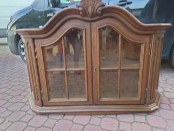 Шкаф-витрина, комод со сборками, стоячий, подвесной, антиквариат