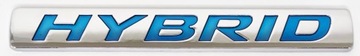 Emblemat HYBRID znaczek srebrny 145x20