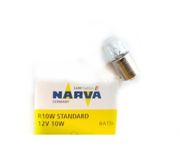 Żarówka NARVA R10W 12V 10W BA15s