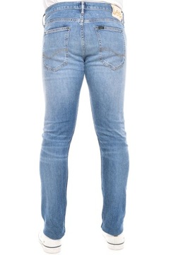 LEE spodnie SKINNY regular BLUE jeans LUKE _ W34 L32