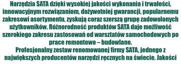 SATA Klucz z podwójną grzechotką 14 mm 43610