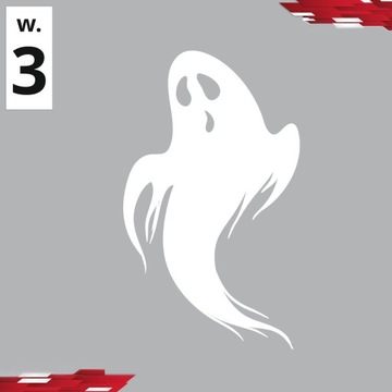 Halloween duchy duszki ghost mara nalepka naklejka