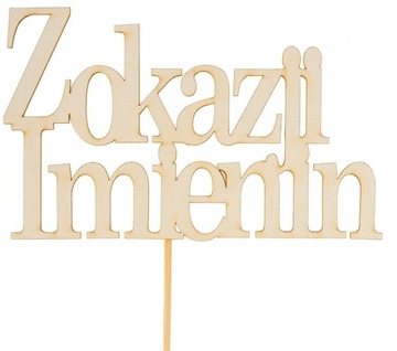 Topper z Beermaty do Bukietu itp*Z OKAZJI IMIENIN*