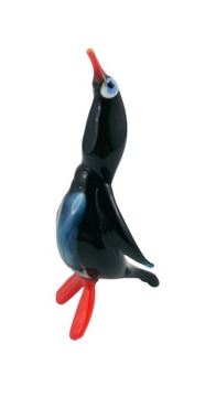 КРАСИВАЯ СТЕКЛЯННАЯ ФИГУРКА/ПИНГВИН/РУЧНАЯ РАБОТА