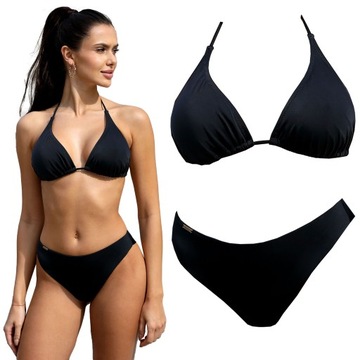 STRÓJ KĄPIELOWY PUSH UP CZARNY DWUCZĘŚCIOWY ROZ 38