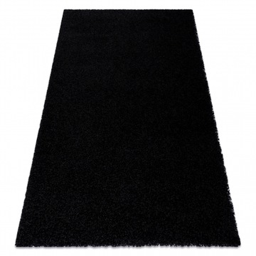 Dywan pluszowy shaggy czarny 120x170
