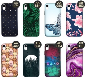 ETUI DO IPHONE XR WZORY TOP100 DESIGN Z NADRUKIEM ZE WZOREM OBUDOWA +SZKŁO