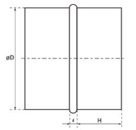 Оцинкованный лист 100 мм Fi 100
