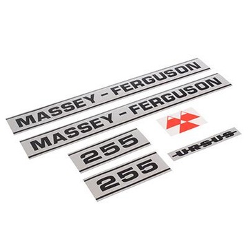 Naklejki maski kpl. MF 255 URSUS NAPIS EMBLEMAT