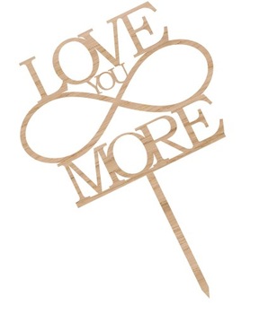 Topper TŚD-59-Love you more Ślub Wesele