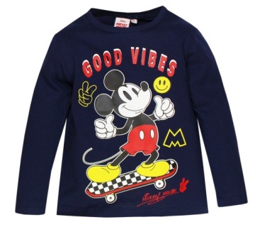 MYSZKA MICKEY BLUZKA DLA CHŁOPCA DŁUGI RĘKAW 110