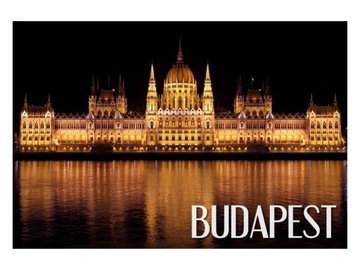 BUDAPESZT - Parlament - Gmach - Magnes na lodówkę