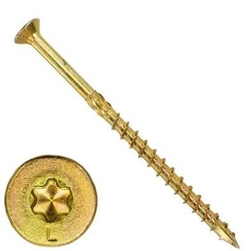 Wkręt ciesielski do drewna TORX 6x80 100 sztuk