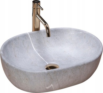 Umywalka Ceramiczna Nablatowa LARA STONE GREY
