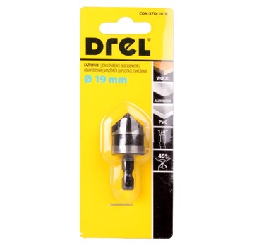 POGŁĘBIACZ FAZOWNIK 19 mm WIERTŁO DO DREWNA METALU