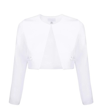 BOLERKO KOMUNIJNE BIAŁE KWIATKI - 134