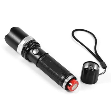 ФОНАРЬ ПОЛИЦИИ Спецназа CREE ZOOM XM-L T6 LED 800м МНОГОФУНКЦИОНАЛЬНЫЙ АЛЮМИНИЙ