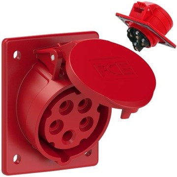 Gniazdo tablicowe skośne GTS165 16A 5P 400V IP44